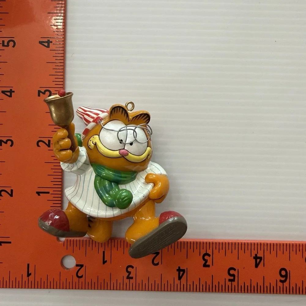 Vintage Garfield Christmas Ornament Enesco Nightgown Scrooge